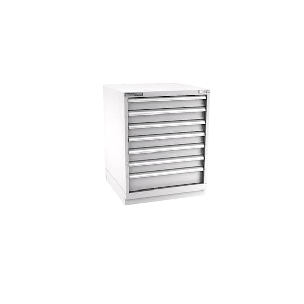 Champion Tool Storage Modular Drawer Cabinet, 7 Drawer, Light Gray, Steel, 28 in W x 28-1/2 in D x 36 in H S15000701ILCFTB-LG - main